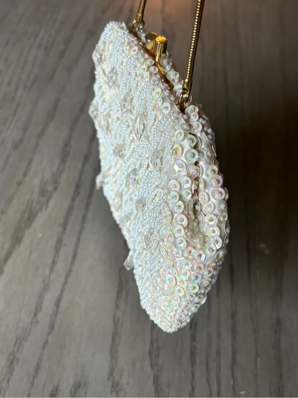 Vintage 1950s or 1960s beaded evening handbag or clutch
